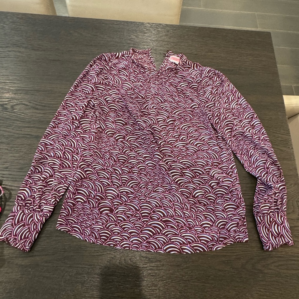 Kate spade violet pattern blouse